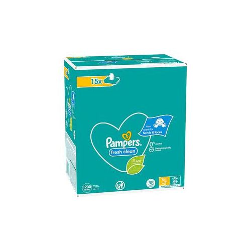 Pampers® Feuchttücher fresh clean 1-lagig weiß, 1.200 St.