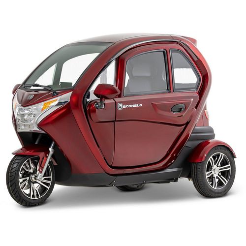 ECONELO Elektromobil Seniorenmobil, 2500 W, 45 km/h, mit vor Ort Einweisung, rot