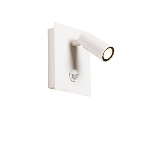Buiten wandlamp wit incl. LED IP54 bewegingssensor - Simon
