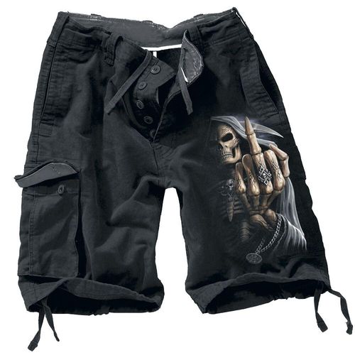 Spiral Bone Finger Short schwarz in XXL