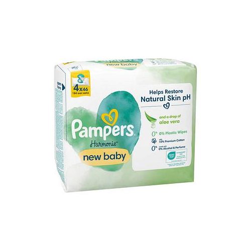 Pampers® Feuchttücher new baby Harmonie™ 1-lagig weiß, 184 St.