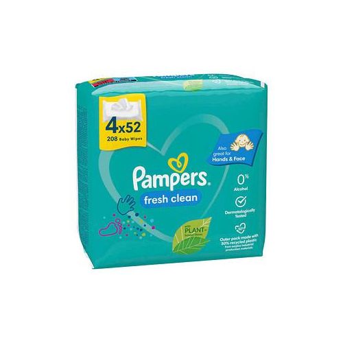 Pampers® Feuchttücher fresh clean 1-lagig weiß, 208 St.