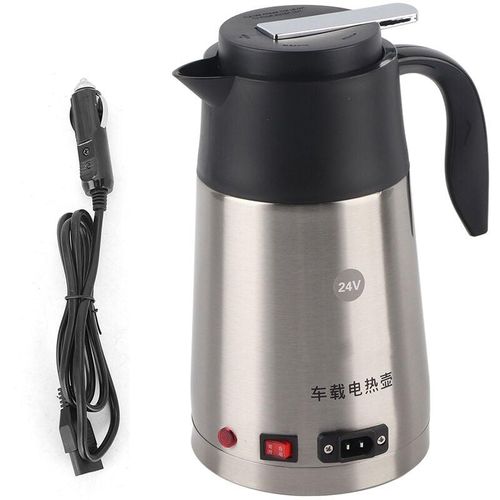 Eosnow - 1,2 l 24 v tragbarer LKW-Auto-Wasserkocher, kochender Kaffee, Warmwasserbereiter, Heizbecher