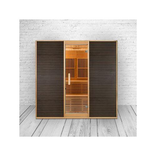 PureHaven Infrarotsauna 160x210x200 cm für 6 Personen Saunaofen aus kanadisches Hemlock-Tannenholz T