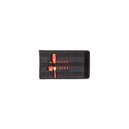 Schraubendreher mit Bithalter electric slimVario rot/gelb, 9-teilig, mit slimBits und Stubby