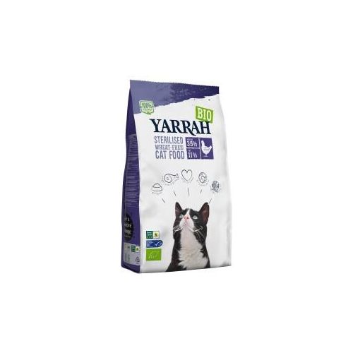 Yarrah Bio Adult Trockenfutter für sterilisierte Katzen Huhn & Fisch (MSC) 2 kg