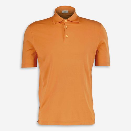 Orangefarbenes Poloshirt
