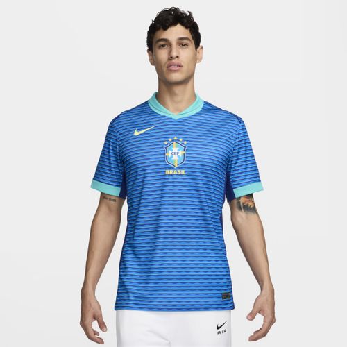 Brasilien 2024 Nike Dri-FIT Stadium Replica-Auswärtsfußballtrikot für Herren - Blau