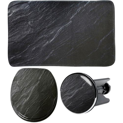 Sanilo Badaccessoire-Set »Granit«, (Komplett-Set, 3 tlg.)