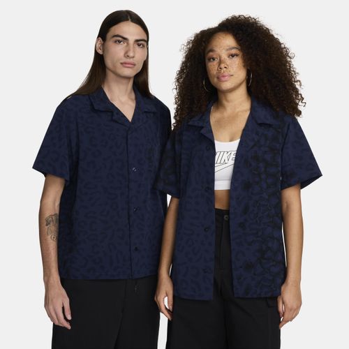 Nike SB bowlingshirt met korte mouwen, print en knoopsluiting - Blauw