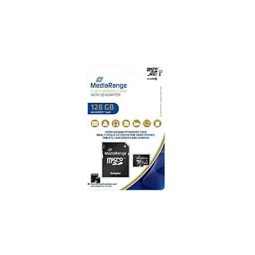 MediaRange MicroSDXC Speicherkarte 128 GB Class 10