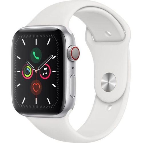 Apple Watch (Series 5) 2019 GPS + Cellular 40 mm - Aluminium Silber - Weiß
