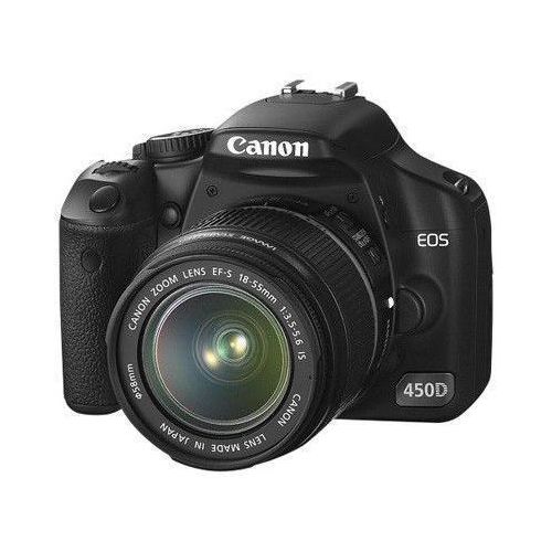 Spiegelreflexkamera EOS 450D - Schwarz + Canon Zoom Lens EF-S 18-55mm f/3.5-5.6 IS f/3.5-5.6 IS