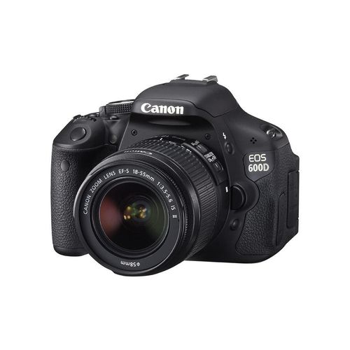 Spiegelreflexkamera EOS 600D - Schwarz + Canon EF-S 18-55mm f/3.5-5.6 IS II f/3.5-5.6