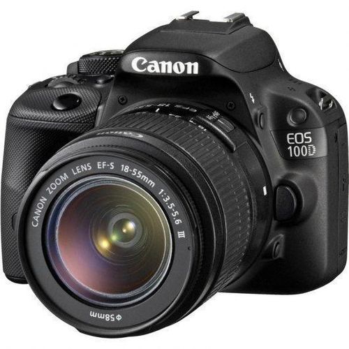 Spiegelreflexkamera EOS 100D - Schwarz + Canon EF-S 18-55 mm f/3.5-5.6 III f/3.5-5.6