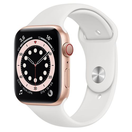 Apple Watch (Series 5) 2019 GPS + Cellular 40 mm - Aluminium Gold - Weiß