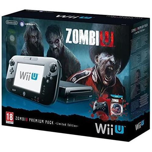 Wii U Premium 32GB - Schwarz - Limited Edition Zombi U + Zombi U