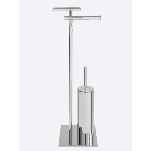 Badaccessoire-Set HEINE HOME, silber (verchromt), Stahl, Badaccessoires-Sets