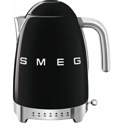 Wasserkocher mit Temperaturregelung 1,7l schwarz - Smeg