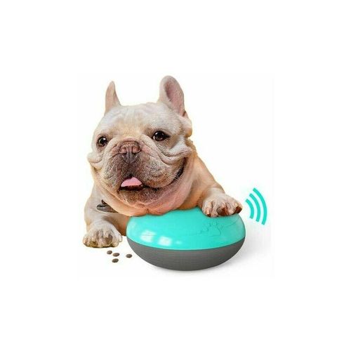 Kleine Futterspender-Spiele Hundefutter Ball Intelligenz Hundespielzeug Interaktives langsames Essen für Hunde und Katzen (Blau)