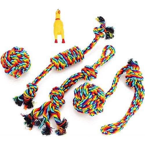 Hiasdfls - Hundespielzeug, Hundeseilspielzeug, Kauspielzeug, interaktives Hundespielzeug, für kleine/mittelgroße Hunde