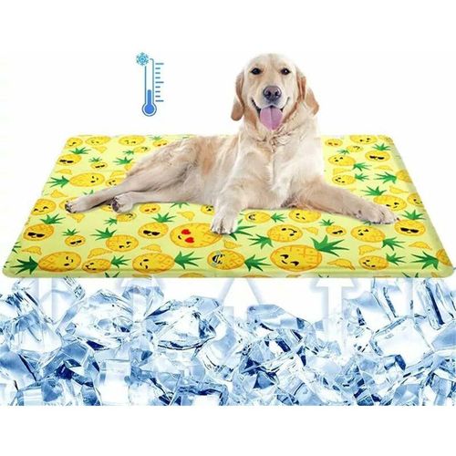 Kühlmatte für Hunde, Sommer-Kühlmatte, Eisunterlage, Hundeschlafunterlage, Hundehütte, Hundebett (50 x 90 cm) - Rhafayre