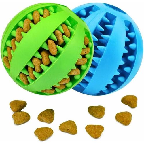 Ball Hundespielzeug, Intelligentes Hundespielzeug, Kauspielzeug, Hundeballspiele (Blau/Grün) Hiasdfls