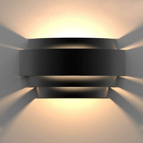 Led Innenwandleuchte Moderne Moderne Wandleuchte uampieren Downlight Dekoration Licht für Wohnzimmer Schlafzimmerkorridor, heißes weiß (Birne