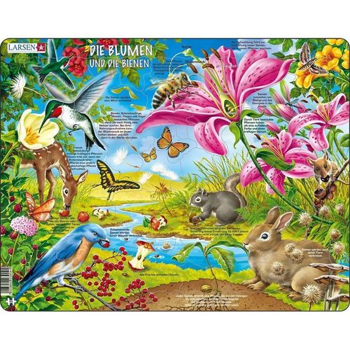 Die Blumen und die Bienen (Kinderpuzzle)