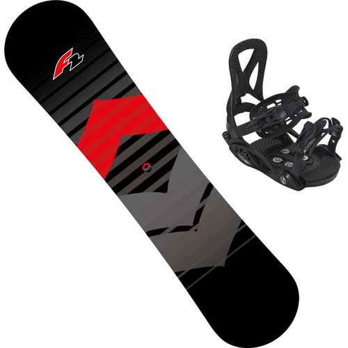 Snowboard F2 "F2 SNOWBOARD KIDS SET" Snowboards Gr. 110, rot (rot/schwarz)