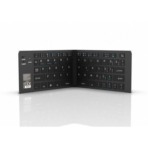 Tastatur IBK-579BT Mini-Größe mit faltbarer Struktur, Akku layout Deutsch
