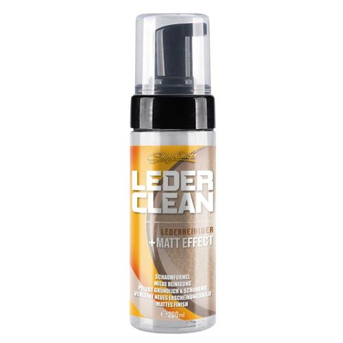 LEDER CLEAN - LEDERREINIGER Hochwirksamer Schaumreiniger für Ledersitze und Lenkräder 200ml