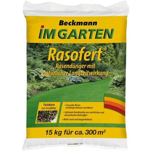 Beckmann - Rasofert® Rasendünger 15 kg Langzeitwirkung Depotwirkung Schnellwirkung