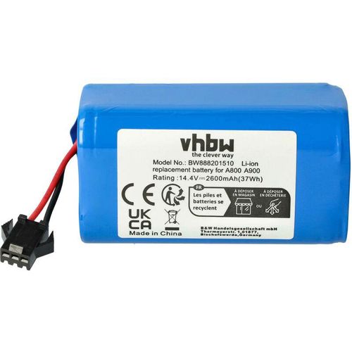 1x Akku kompatibel mit Mamibot ExVac 680S, 880, 660 Saugroboter (2600 mAh, 14,8 v, Li-Ion) - Vhbw