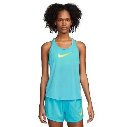 Nike Damen One Dri-Fit Swoosh Tank Top blau