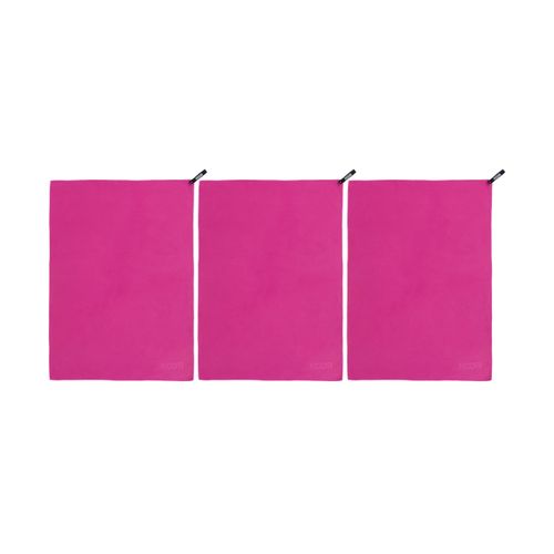 KOOR Badetuch »Silva Magenta 3er-Pack«, (3 St.)