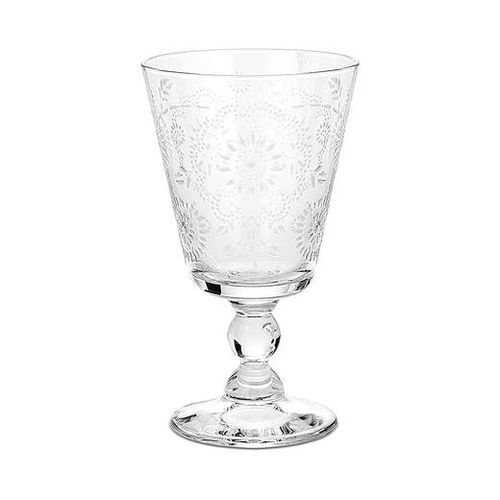 Depot Glas Wasserglas Flower, 100% Glas, aus Glas, Ø 9 Zentimeter, H 14.5 Zentim...