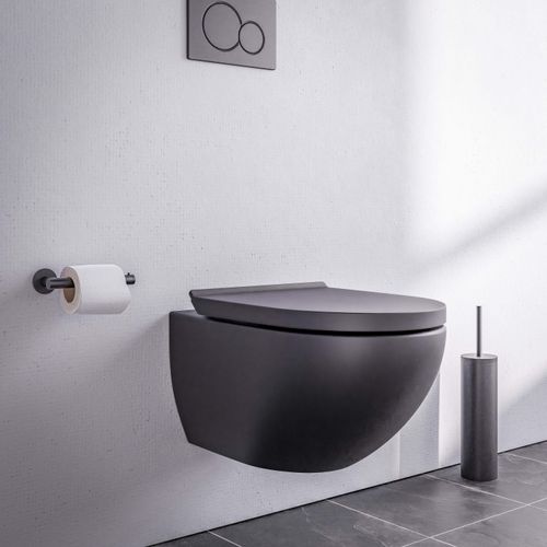 Spülrandloses WC E-9030 in Schwarz matt - inkl. Soft-Close-Deckel