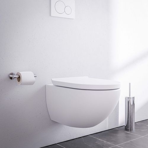 Spülrandloses WC E-9030 in Weiß matt - inkl. Soft-Close-Deckel