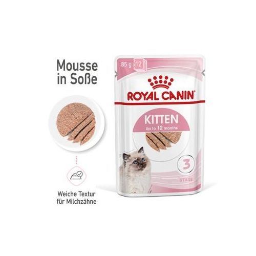 ROYAL CANIN Kitten Mousse in Soße 12x85 g