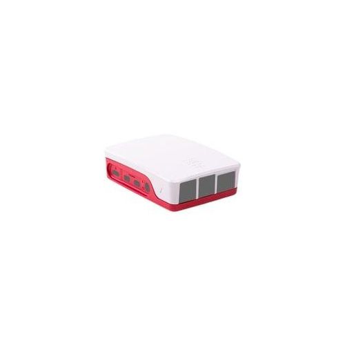 Gehäuse für Raspberry Pi 4 B weiß/rot, für Raspberry Pi 4 B