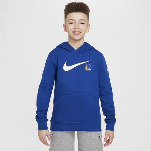 Golden State Warriors Club Fleece Essential Nike NBA-Hoodie (ältere Kinder, Jungen) - Blau