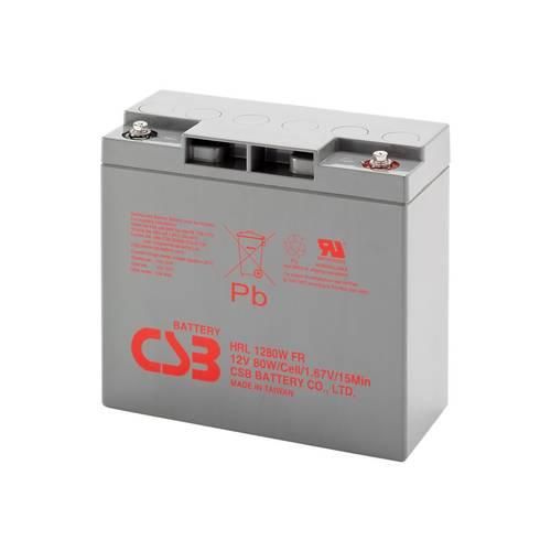 CSB Battery HRL 1280W high-rate longlife HRL1280W-FR Bleiakku 12 V 20 Ah Blei-Vlies (AGM) (B x H x T) 181 x 167 x 76 mm M5-Schraubanschluss Wartungsfrei,