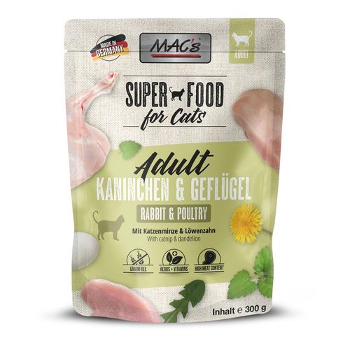 MAC's Cat Pouch Kaninchen & Geflügel 6x300g