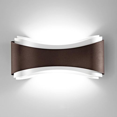 LED-Wandleuchte Ionica aus Stahl, bronze