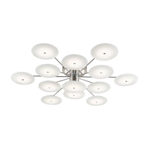 B+M LEUCHTEN Astra Deckenlampe,13-flammig, nickel