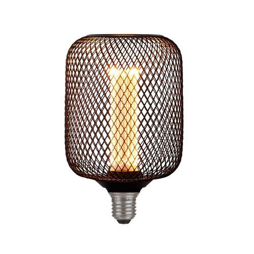 LED-Lampe E27 Mesh 3,5W 1.800K schwarz