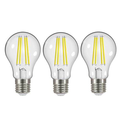 LED-Filament E27 3,8W 2.700K 806 lm klar 3er-Set