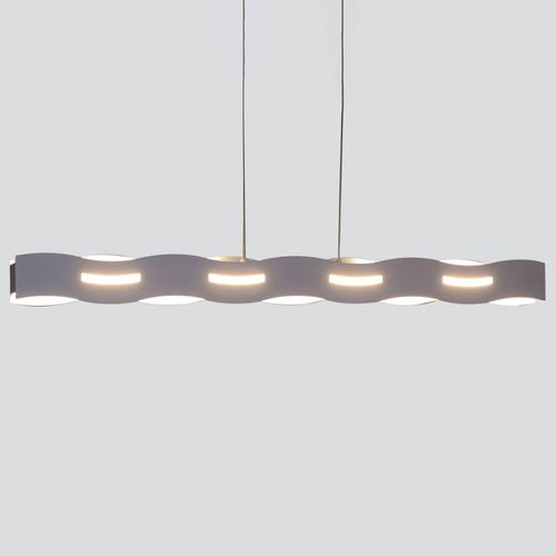 LED-Hängeleuchte Wave nickel