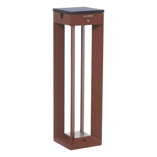 LED-Solarleuchte Borne mit Sensor, 45 cm, corten